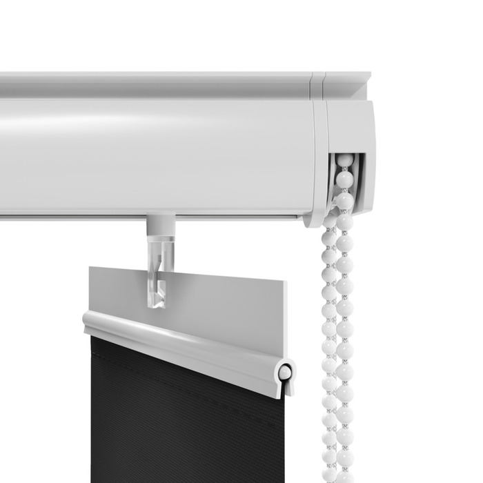 Lamellgardin Ljusdämpande Svart 150 x 250 cm